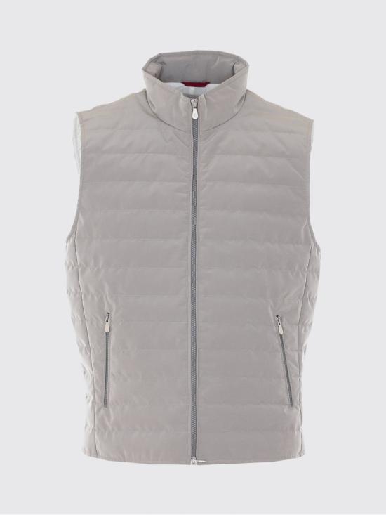 26SS 브루넬로 쿠치넬리 나일론 다운 베스트 MM4791451 CFA27 Kaki - BRUNELLO CUCINELLI