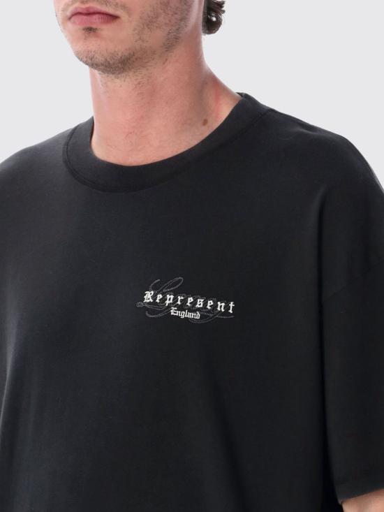 26SS 리프레젠트 반팔 티셔츠 MLM100178 06 Black - REPRESENT