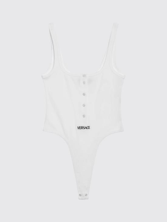 26SS 베르사체 민소매 티셔츠 10196881A09551 1W010 White - VERSACE