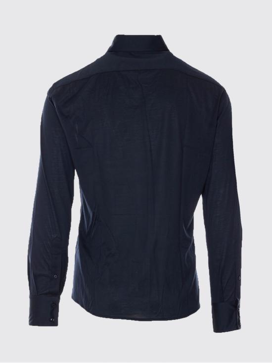 26SS 브루넬로 쿠치넬리 프렌치 칼라 셔츠 MD8216686 C101 Black - BRUNELLO CUCINELLI