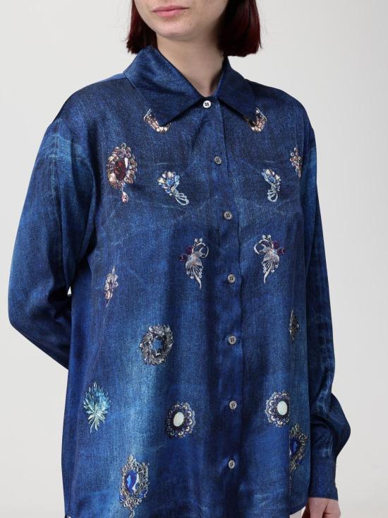 26SS 리우조 셔츠 UA6343T5958 79045 Navy - LIU JO