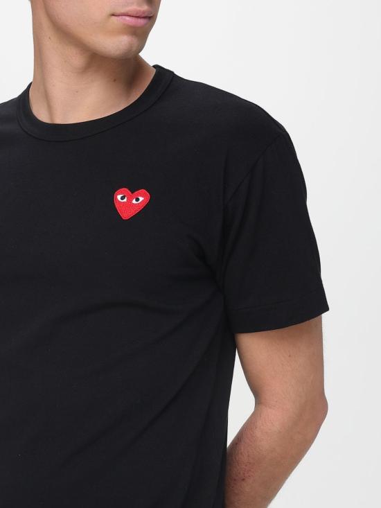 26SS 꼼데가르송 반팔 티셔츠 AXT108051 1 Black - COMME DES GARCONS
