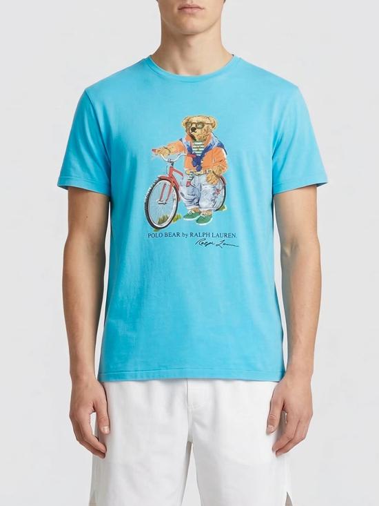 26SS 폴로 랄프로렌 반팔 티셔츠 710B16613 001 Gnawed Blue