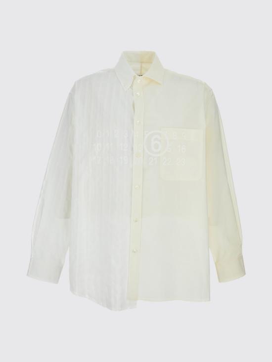 26SS MM6 메종마르지엘라 긴팔 셔츠 SH0DT0025MTN135 961 White - MM6 MAISON MARGIELA