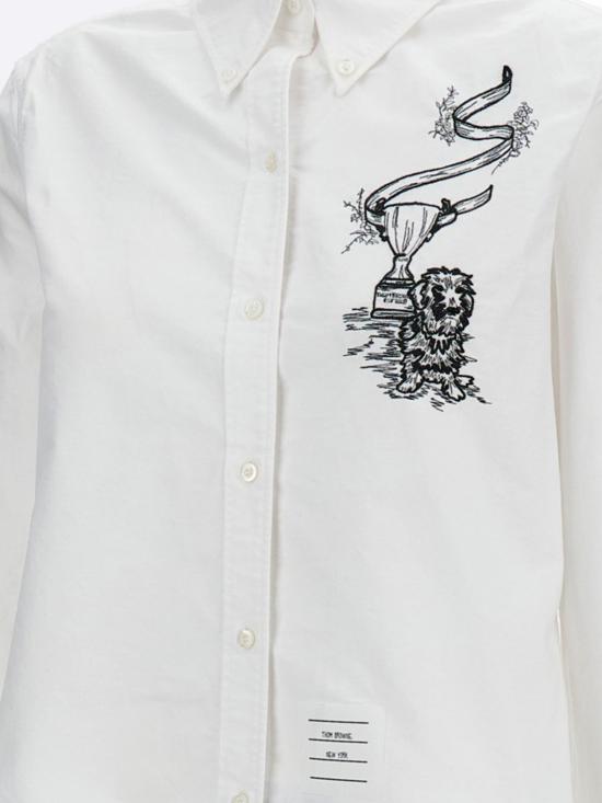 26SS 톰브라운 셔츠 FLL215EE1528 100 White - THOM BROWNE