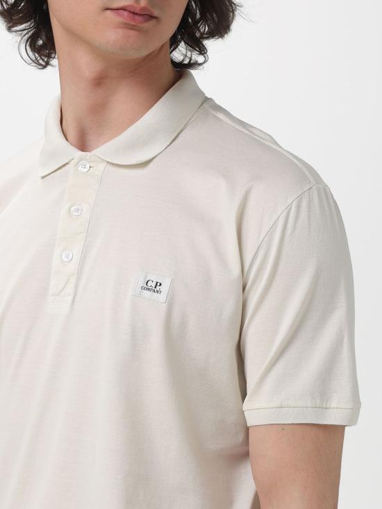 26SS 씨피 컴퍼니 폴로 티셔츠 20CMPL115A006374G 114 Natural - C.P. COMPANY
