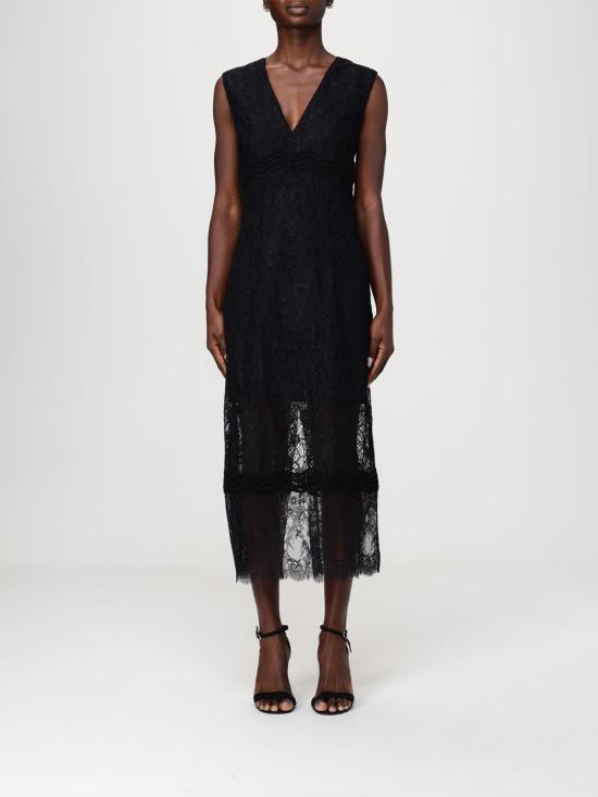 26SS 핑코 롱 원피스 106660A381 Z99 Black