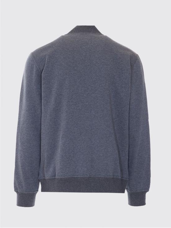 26SS 브루넬로 쿠치넬리 지퍼 디테일 테크노 코튼 플리스 MW8639072G C080 Lead - BRUNELLO CUCINELLI