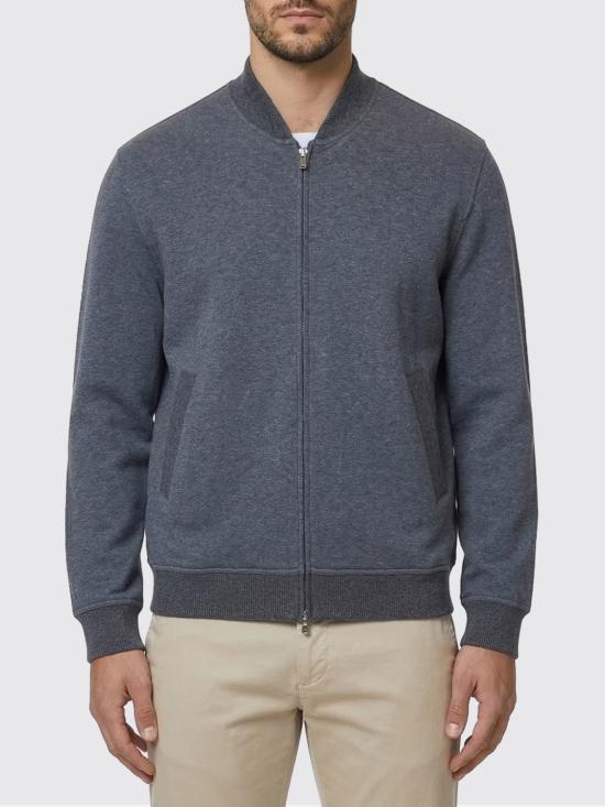 26SS 브루넬로 쿠치넬리 지퍼 디테일 테크노 코튼 플리스 MW8639072G C080 Lead