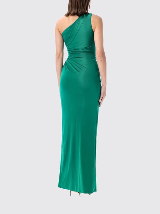 26SS 베르사체 롱 원피스 10226121A12497 1GQ50 Green - VERSACE