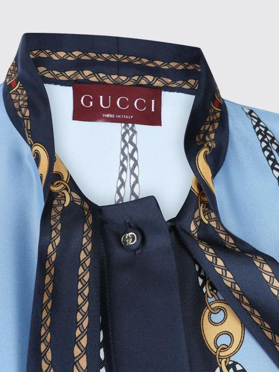 26SS 구찌 셔츠 856109ZAUK5 4061 Gnawed Blue - GUCCI