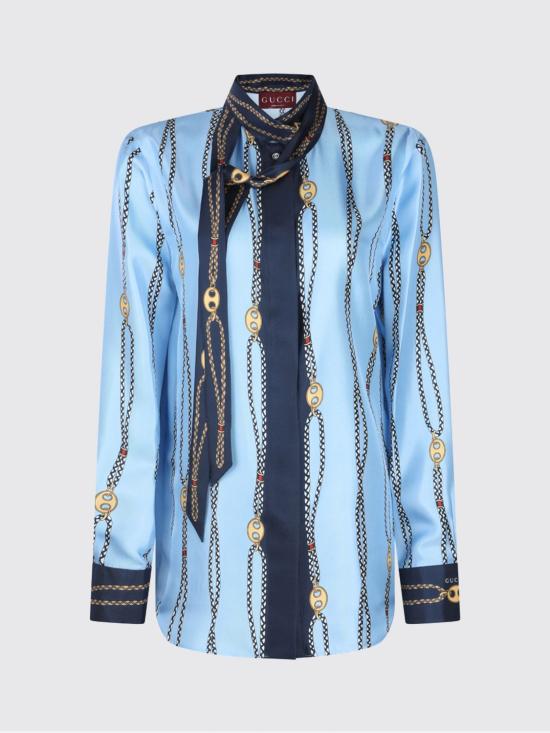 26SS 구찌 셔츠 856109ZAUK5 4061 Gnawed Blue - GUCCI