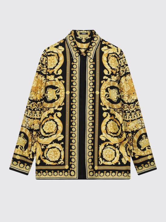 26SS 베르사체 셔츠 10013601A10193 5B000 Black - VERSACE