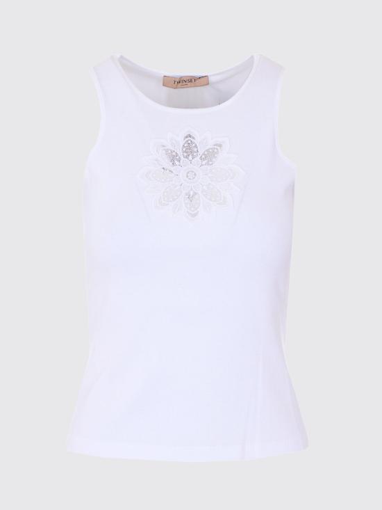 26SS 트윈셋 반팔 티셔츠 261TP2090 00001 White - TWINSET