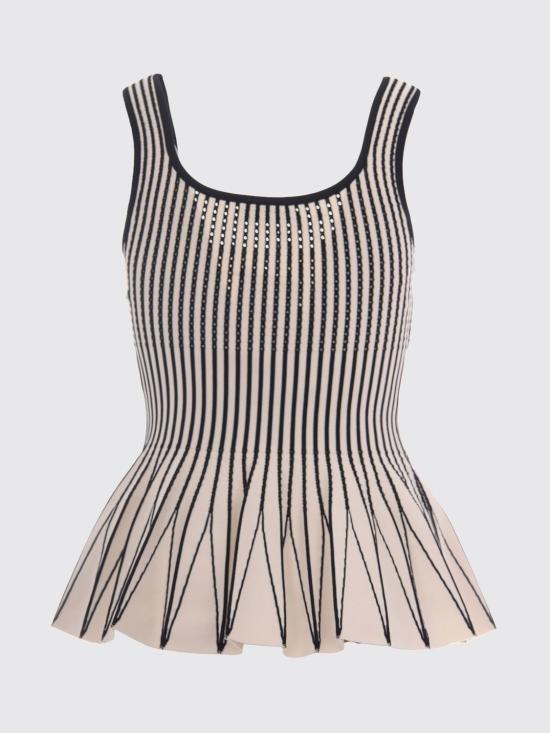 26SS 엘리자베타프랜치 민소매 티셔츠 TK85S62E2 E84 Butter - ELISABETTA FRANCHI