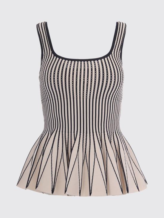 26SS 엘리자베타프랜치 민소매 티셔츠 TK85S62E2 E84 Butter - ELISABETTA FRANCHI