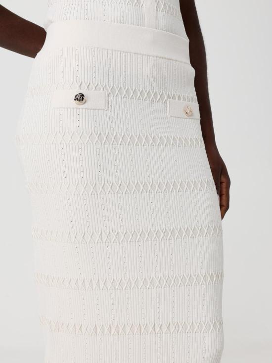 26SS 리우조 미디 스커트 CA6218MS55N P9574 Cream - LIU JO