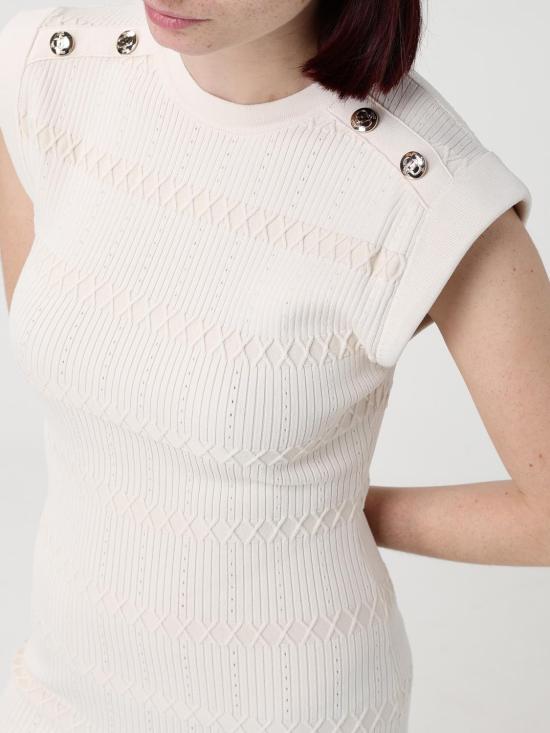 26SS 리우조 롱 원피스 CA6104MS55N P9574 Cream - LIU JO