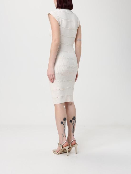 26SS 리우조 롱 원피스 CA6104MS55N P9574 Cream - LIU JO