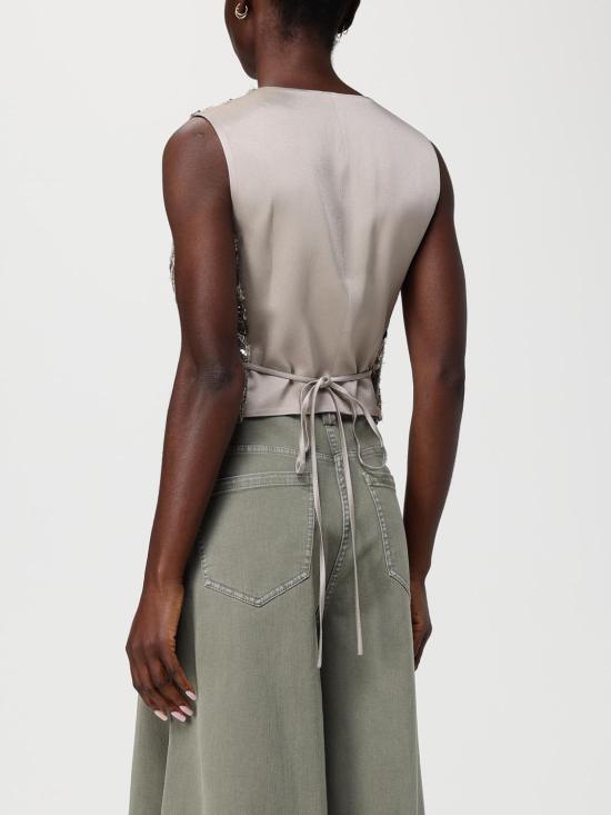 26SS 브루넬로 쿠치넬리 베스트 MCWR07606 CJ13 Brown - BRUNELLO CUCINELLI