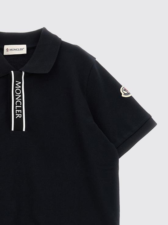 26SS [키즈] 몽클레어 폴로 셔츠 8A000118496W 999 Black - MONCLER