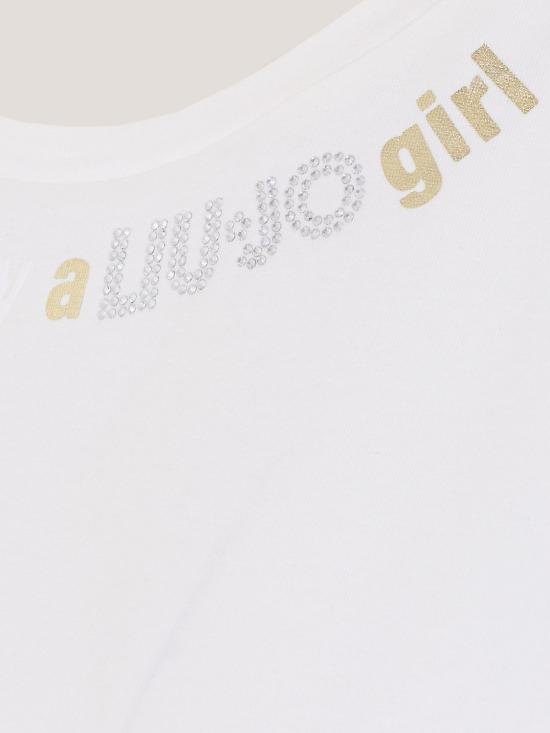 26SS 리우조 반팔 티셔츠 TA6287JS003 P9205 White - LIU JO