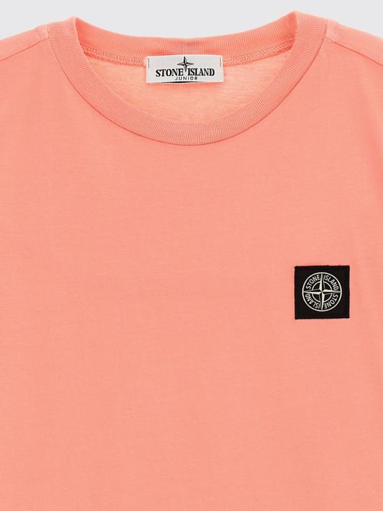 26SS [키즈] 스톤 아일랜드 티셔츠 2100002S0047 V008D Pink - STONE ISLAND