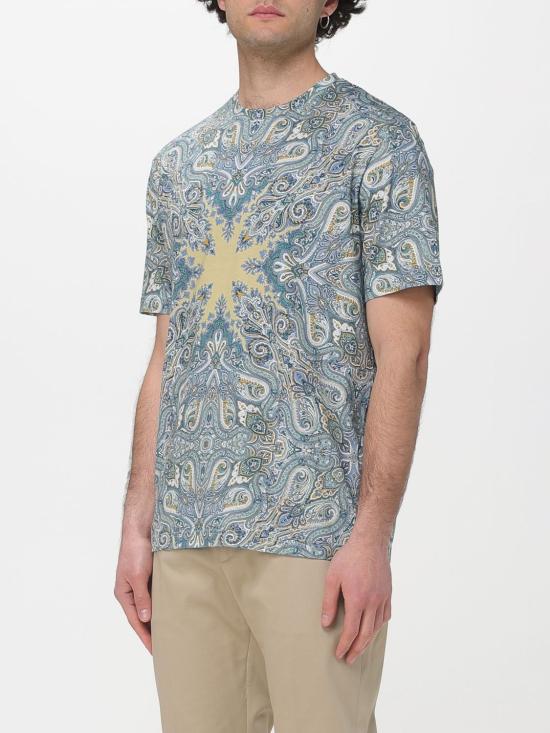 26SS 에트로 반팔 티셔츠 MRMA0002AKI10 X0890 Green - ETRO