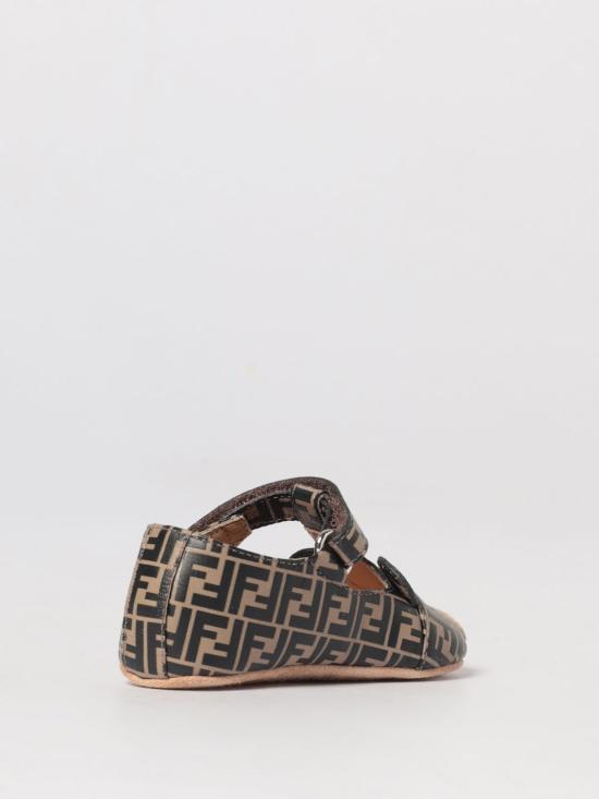 26SS [키즈] 펜디 레이스업 슈즈 BUR574AWKB F0HDP Tobacco - FENDI