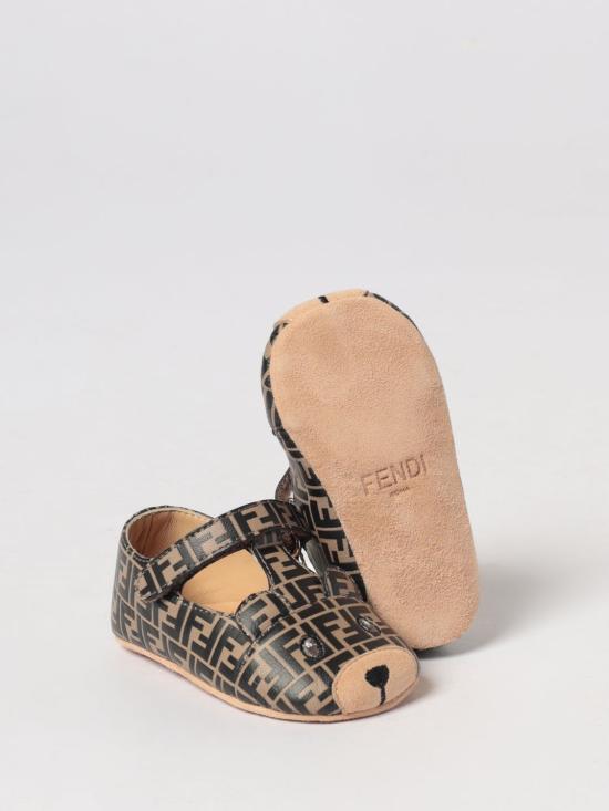 26SS [키즈] 펜디 레이스업 슈즈 BUR574AWKB F0HDP Tobacco - FENDI