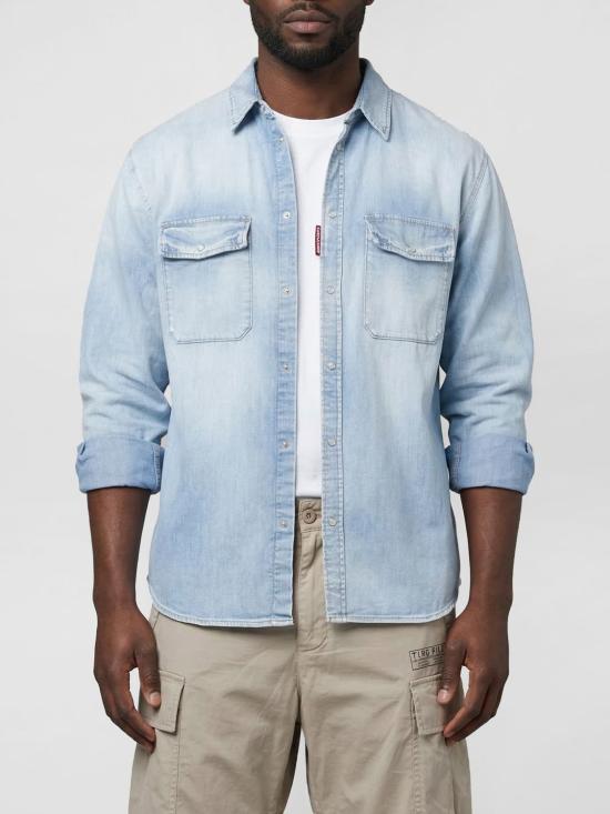 26SS 디스퀘어드2 데님 셔츠 S74DM0987S30341 470 Navy