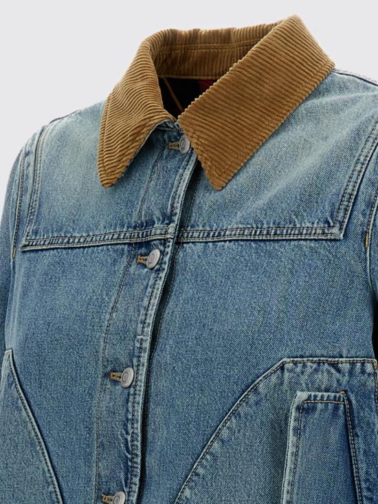 26SS 알렉산더 맥퀸 데님 자켓 852182QMAD0 4383 Gnawed Blue - ALEXANDER MCQUEEN