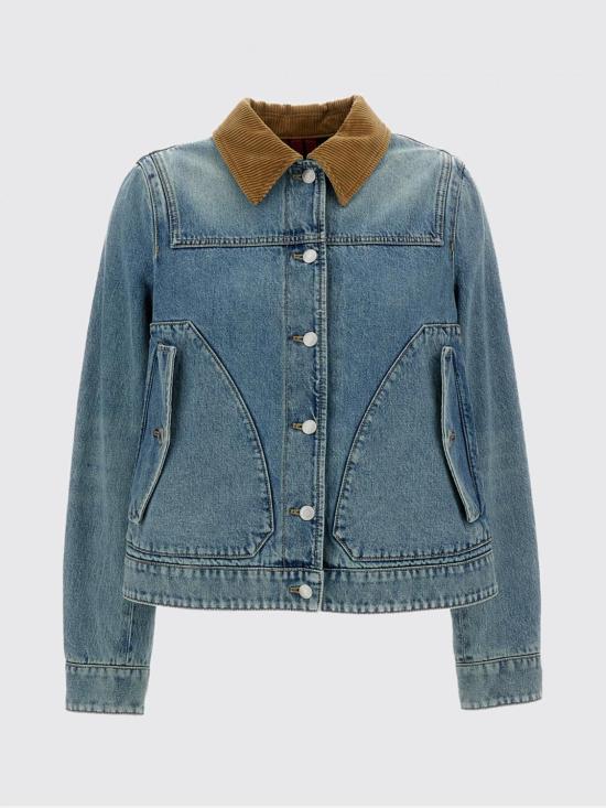 26SS 알렉산더 맥퀸 데님 자켓 852182QMAD0 4383 Gnawed Blue - ALEXANDER MCQUEEN