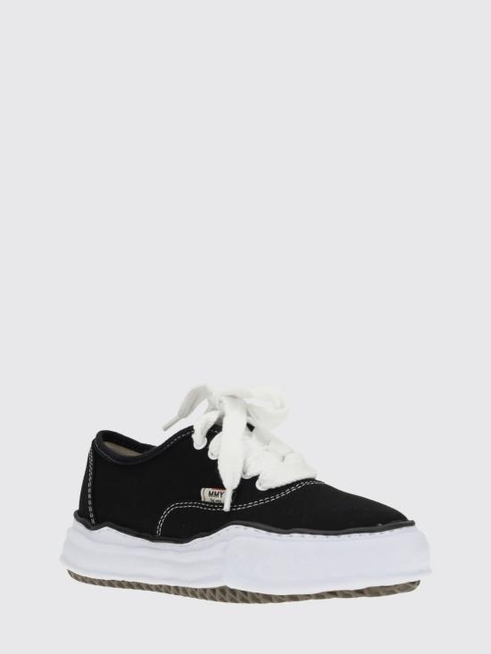 26SS 메종 미하라 야스히로 베이커 OG 솔 캔버스 로우 컷 A02FW704 Black - MAISON MIHARA YASUHIRO