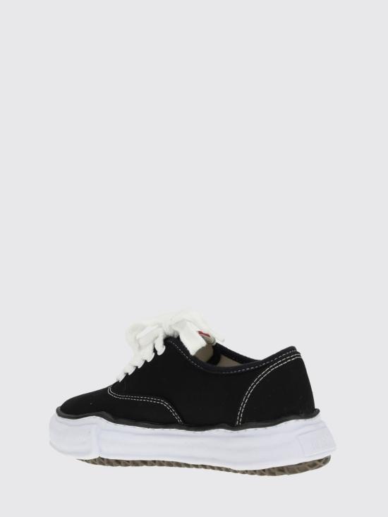 26SS 메종 미하라 야스히로 베이커 OG 솔 캔버스 로우 컷 A02FW704 Black - MAISON MIHARA YASUHIRO
