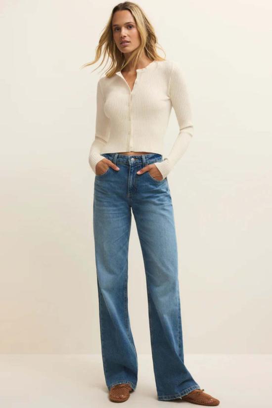  Z 서플라이 가디건 Z Supply Patrice Rib Cardigan Cloud - Z SUPPLY