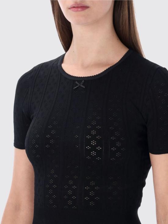 26SS JW앤더슨 반팔 티셔츠 KW1477YN0309 999 Black - JW ANDERSON