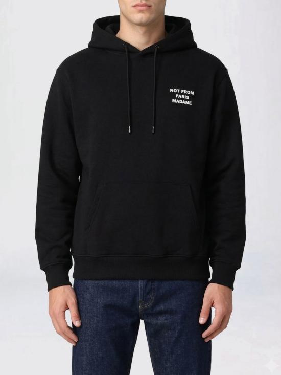 26SS 드롤드무슈 후드 티셔츠 PERMHO162CO127 Black