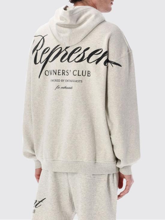 26SS 리프레젠트 후드 티셔츠 OCM41200 30 Cream - REPRESENT