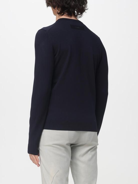 26SS 휴고보스 라이트 텍스처 크루넥 스웨터 50532074 410 Blue - HUGO BOSS