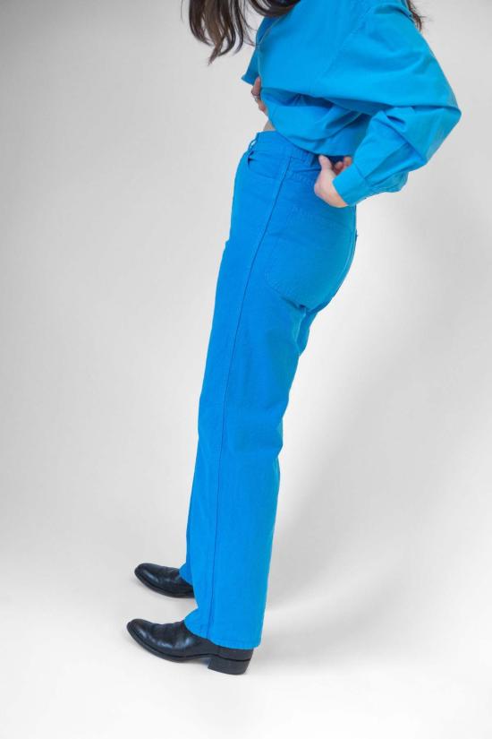  제시 캄 스트레이트 팬츠 225 팬츠 풀 블루 - JESSE KAMM