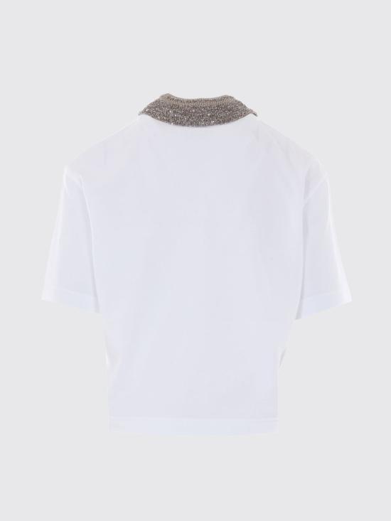 26SS 브루넬로 쿠치넬리 폴로 티셔츠 M0T63EJ105 C6159 White - BRUNELLO CUCINELLI