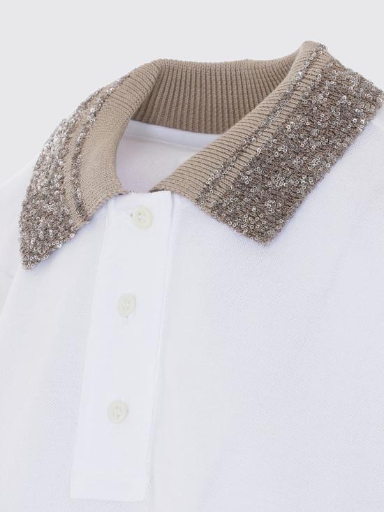 26SS 브루넬로 쿠치넬리 폴로 티셔츠 M0T63EJ105 C6159 White - BRUNELLO CUCINELLI