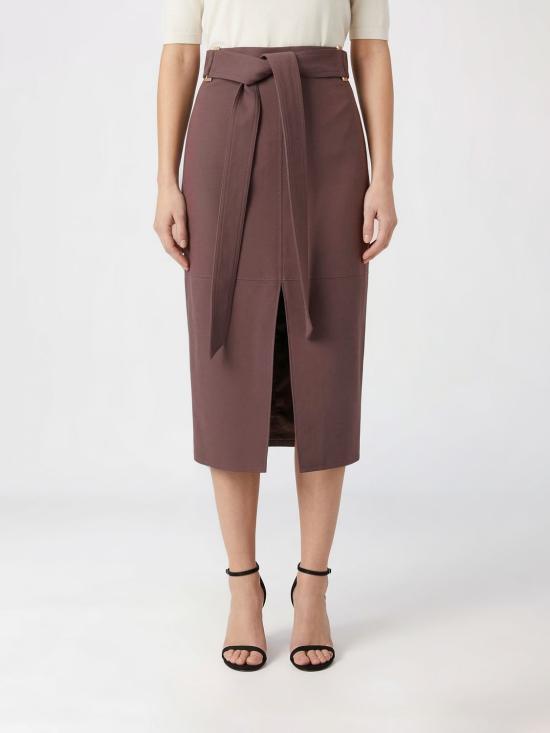 26SS 엘리자베타프랜치 미디 스커트 GO17361E2 644 Brown