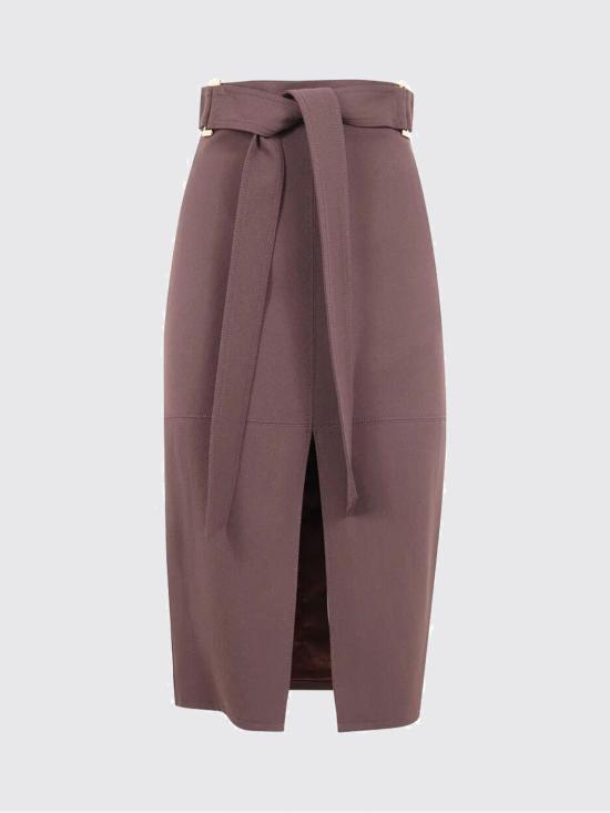 26SS 엘리자베타프랜치 미디 스커트 GO17361E2 644 Brown - ELISABETTA FRANCHI