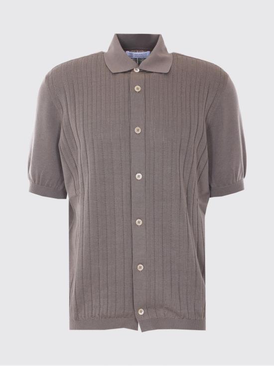 26SS 브루넬로 쿠치넬리 폴로 티셔츠 M29204006 C7942 Brown - BRUNELLO CUCINELLI