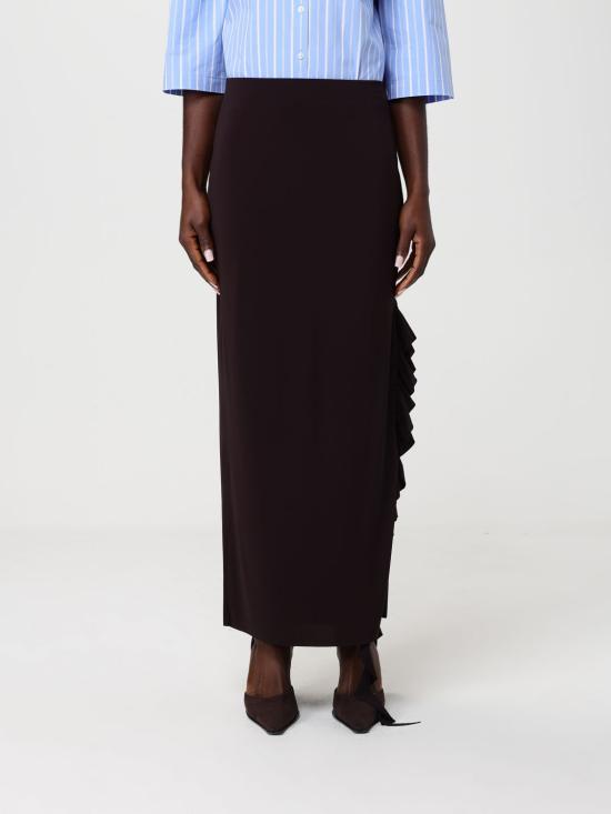 26SS 핑코 롱 스커트 106556A35E M28 Brown