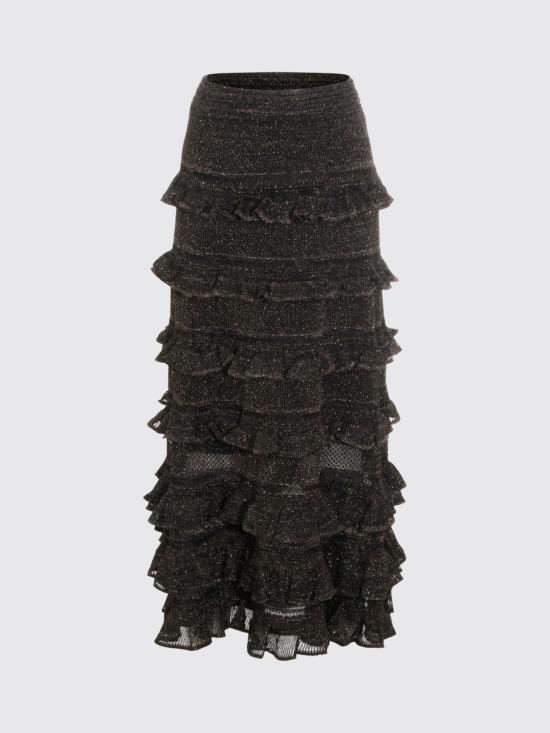 26SS 짐머만 롱 스커트 7314SC261 MTBK Black - ZIMMERMANN