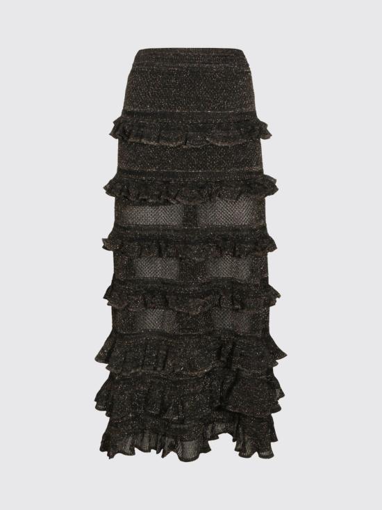 26SS 짐머만 롱 스커트 7314SC261 MTBK Black - ZIMMERMANN