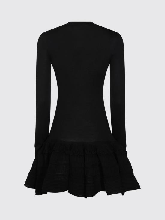 26SS 알라이아 롱 원피스 AA9R2867K164C 995 Black - ALAIA